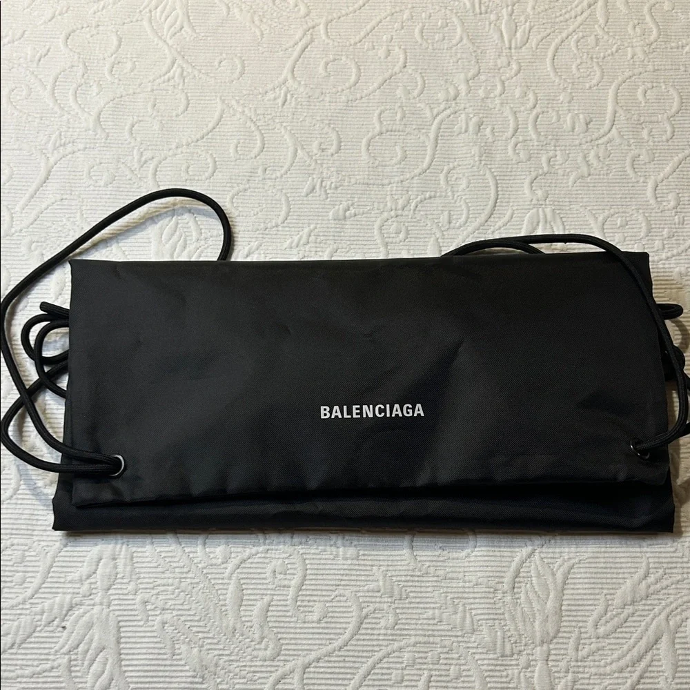 Balenciaga Black Drawstring Backpack